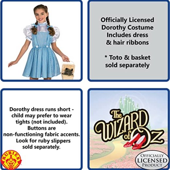 Wizard of Oz Dorothy Dress Costume Adult Halloween Party 🆕FAST😮‍💨⚡🚚 - Picture 11 of 13